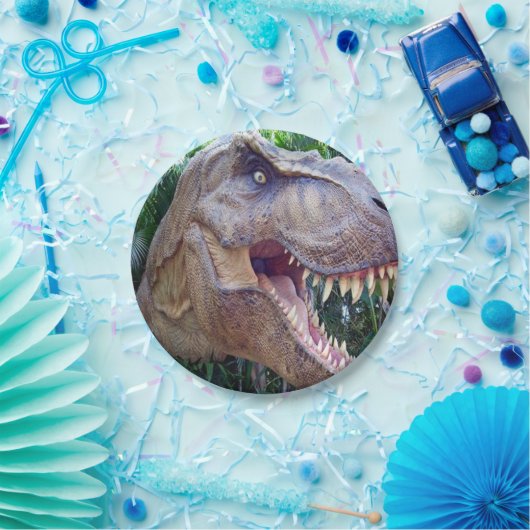 Assiettes En Carton Plaques de papier de dinosaure (Fête)
