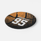 Assiettes En Carton Plaques de papier de fête d'anniversaire de basket (Angle)