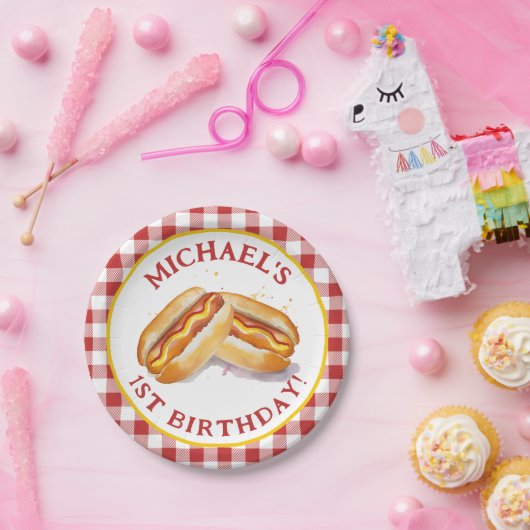 Assiettes En Carton Plaques de papier de fête d'anniversaire de chien (Fête)