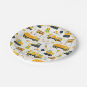 Assiettes En Carton Plaques de papier de fête d'anniversaire de constr (Angle)