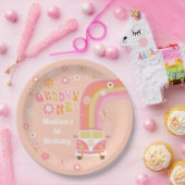 Assiettes En Carton Plaques de papier de fête d'anniversaire d'un retr (Fête)