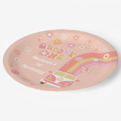 Assiettes En Carton Plaques de papier de fête d'anniversaire d'un retr (Angle)