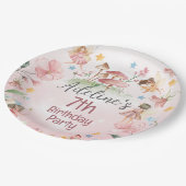 Assiettes En Carton Plaques de papier de jardin de fée magique personn (Angle)