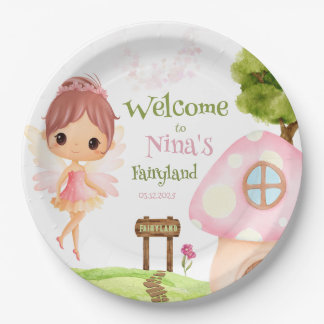 Assiettes En Carton Plaques de papier de jardin Fairyland & Flower