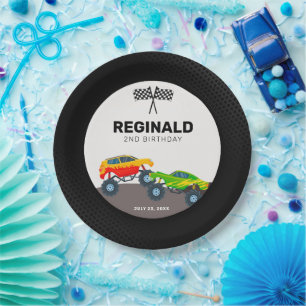 Assiettes En Carton Plaques de papier de la fête d'anniversaire du cam