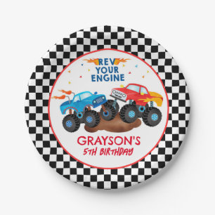 Assiettes En Carton Plaques de papier de la fête d'anniversaire du cam