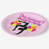 ASSIETTES EN CARTON PLAQUES DE PAPIER DE LA FÊTE GYMNASTICS (Angle)