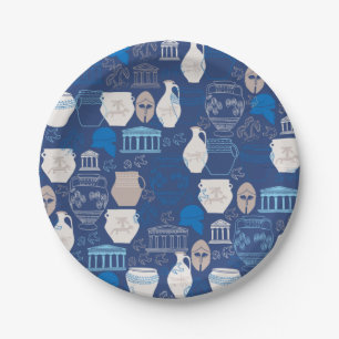 Assiettes En Carton Plaques de papier de la Grèce antique