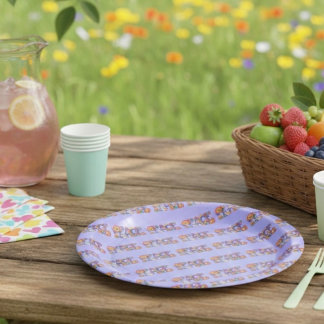 Assiettes En Carton Plaques de papier de la paix