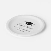 Assiettes En Carton Plaques de papier de la partie Graduation personna (Angle)