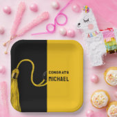 Assiettes En Carton Plaques de papier de la plaque de fin d'études (Fête)