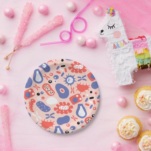 Assiettes En Carton Plaques de papier de l'enseignant en biologie (Fête)