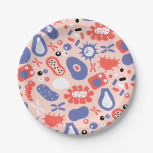Assiettes En Carton Plaques de papier de l'enseignant en biologie