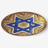 Assiettes En Carton Plaques de papier de l'étoile David, plaque de pap (Angle)