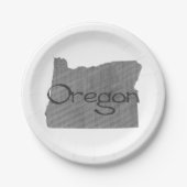 Assiettes En Carton Plaques de papier de l'Oregon (Devant)