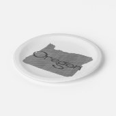 Assiettes En Carton Plaques de papier de l'Oregon (Angle)