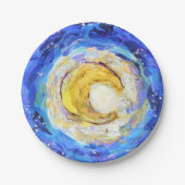 Assiettes En Carton Plaques de papier de lune (Devant)