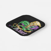 Assiettes En Carton Plaques de papier de marque Mardi Gras (Angulaire)