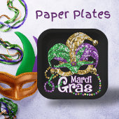 Assiettes En Carton Plaques de papier de marque Mardi Gras
