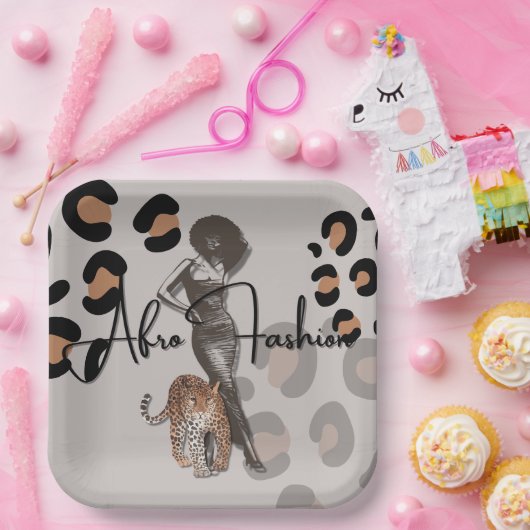 Assiettes En Carton Plaques de papier de mode pour femmes (Fête)