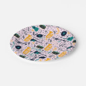 Assiettes En Carton Plaques de papier de musique (Angle)