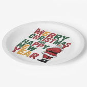 Assiettes En Carton Plaques de papier de Noël (Angle)