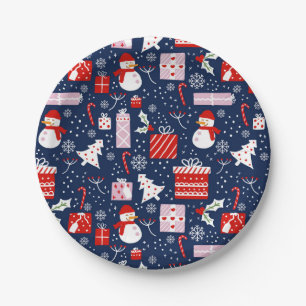 Assiettes En Carton Plaques de papier de Noël