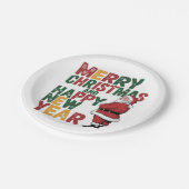 Assiettes En Carton Plaques de papier de Noël (Angle)