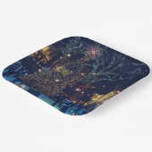 Assiettes En Carton Plaques de papier de Noël (Angulaire)