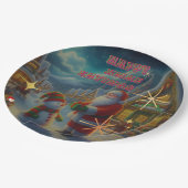 Assiettes En Carton Plaques de papier de Noël (Angle)