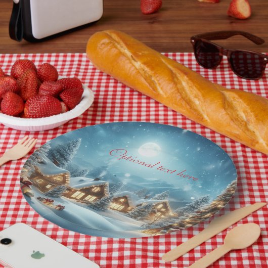 Assiettes En Carton Plaques de papier de Noël (Pique-nique)