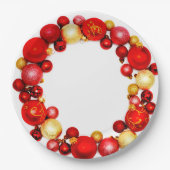 Assiettes En Carton Plaques de papier de Noël (Devant)