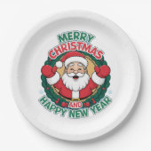 Assiettes En Carton Plaques de papier de Noël (Devant)
