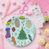 Assiettes En Carton Plaques de papier de Noël (Fête)