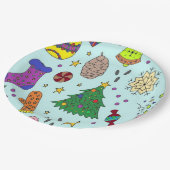 Assiettes En Carton Plaques de papier de Noël (Angle)