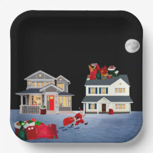 Assiettes En Carton Plaques de papier de Noël