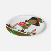 Assiettes En Carton Plaques de papier de Noël, Elfe africain (Angle)