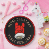 Assiettes En Carton Plaques de papier de Noël en métal lourd (Fête)