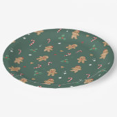 Assiettes En Carton Plaques de papier de Noël en pain d'épices (Angle)