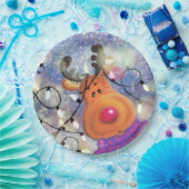 Assiettes En Carton Plaques de papier de Noël Joyeux rennes (Fête)