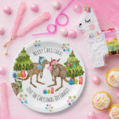 Assiettes En Carton Plaques de papier de Noël Kangaroo personnalisées (Fête)