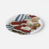 Assiettes En Carton Plaques de papier de Noël, Père Noël (Angle)