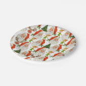 Assiettes En Carton Plaques de papier de Noël, Père Noël (Angle)