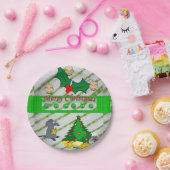 Assiettes En Carton Plaques de papier de Noël, souris (Fête)