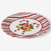 Assiettes En Carton Plaques de papier de Noël sucre de canne (Angle)