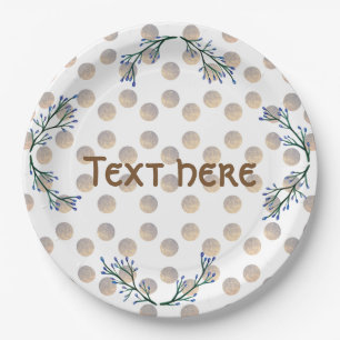 Assiettes En Carton Plaques de papier de partie personnalisées