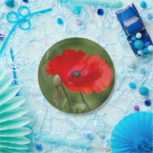 Assiettes En Carton Plaques de papier de pavot (Fête)