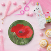 Assiettes En Carton Plaques de papier de pavot (Fête)