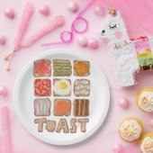 Assiettes En Carton Plaques de papier de petit-déjeuner (Fête)
