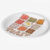 Assiettes En Carton Plaques de papier de petit-déjeuner (Angle)